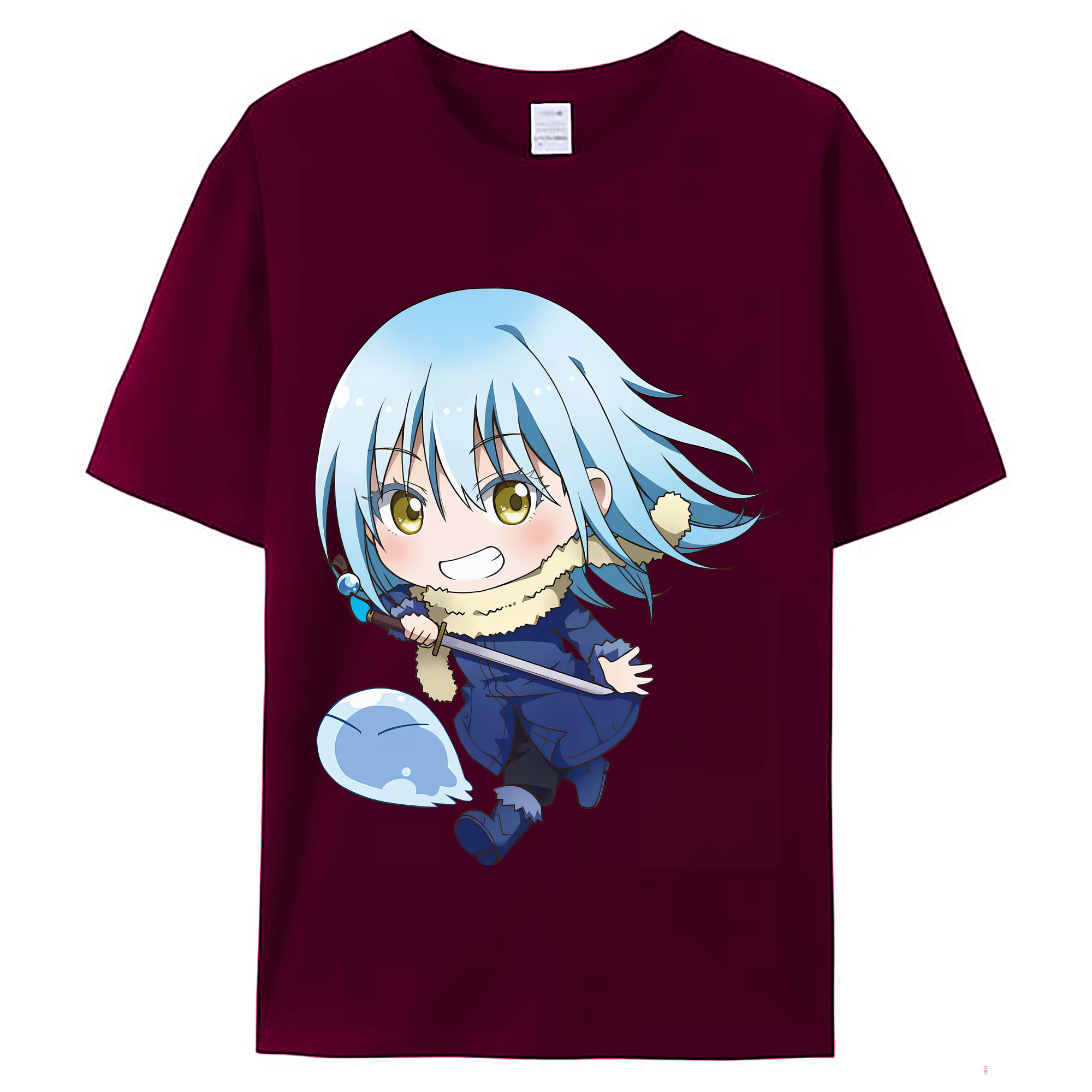 （画像用） 転スラ Regarding Reincarnated to Slime レディースカジュアルプリントTシャツ（綿100％）